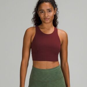 Lululemon Merlot Wunder Train Long-Line Bra
